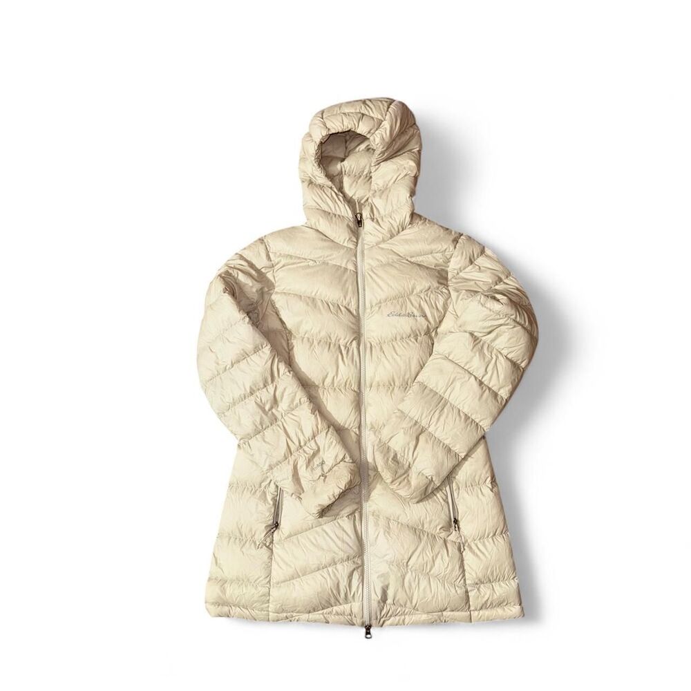 Eddie-bauer Women's Cream and White Coat